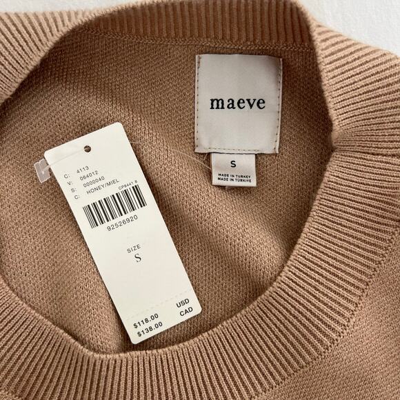 Anthropologie Maeve NWT Belted Muscle Sweater Sleeveless Vest, Size Small - Picture 7 of 12